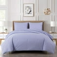thumbnail image 1 of Chezmoi Collection Liam 7-Piece Lavender Bed in a Bag King Comforter Set with Sheets Medallion Embossed Bedding Set, 1 of 9