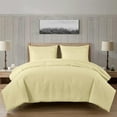 thumbnail image 1 of Chezmoi Collection Liam 7-Piece Soft Yellow Bed in a Bag Queen Comforter Set with Sheets Medallion Embossed Bedding Set, 1 of 9