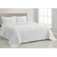 thumbnail image 1 of Chezmoi Collection Linden 3-Piece Floral Leaves Reversible Cotton Quilt Set, 1 of 8