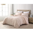 thumbnail image 1 of Chezmoi Collection Nora 2-Piece Blush Pink Ruffled Edge Trim Microfiber Comforter Set, Twin Size, 1 of 7