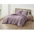 thumbnail image 1 of Chezmoi Collection Nora 2-Piece Mauve Ruffled Edge Trim Microfiber Comforter Set, Twin Size, 1 of 9