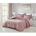 thumbnail image 1 of Chezmoi Collection Nora 2-Piece Woodrose Ruffled Edge Trim Microfiber Comforter Set, Twin Size, 1 of 8