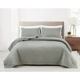 thumbnail image 1 of Chezmoi Collection Octavia 3-Piece Floral Medallion Reversible Cotton Quilt Set, 1 of 8