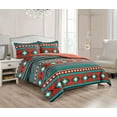 thumbnail image 1 of Chezmoi Collection Prescott 2-Piece Southwestern Multi-Color Red Comforter Set, Twin, 1 of 4