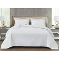 thumbnail image 1 of Chezmoi Collection Randall 3-Piece Soft Cooling Bamboo Fiber Quilt Bedspread Basketweave Quilted Coverlet Set (Queen, White), 1 of 9