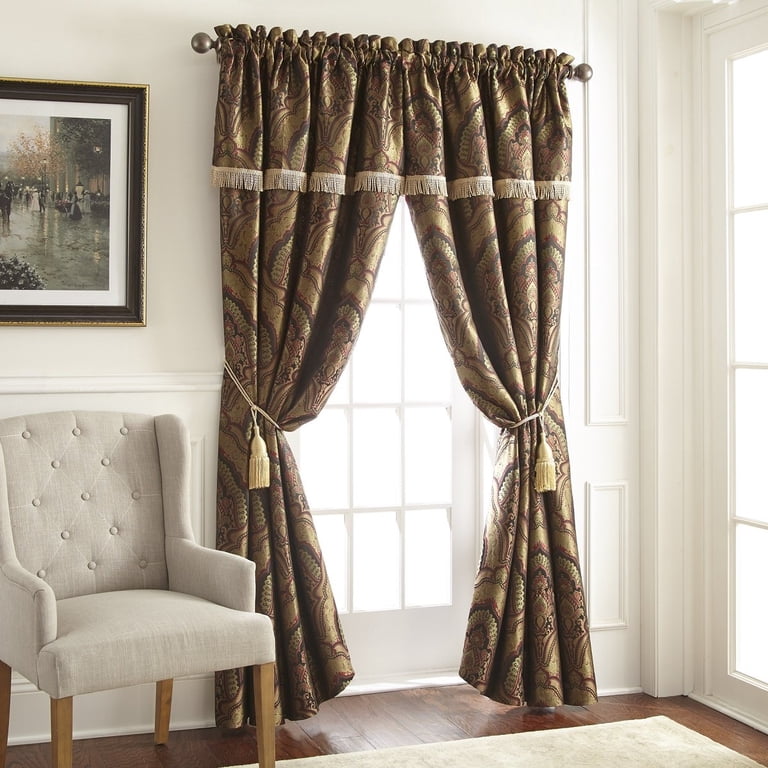 Chezmoi Collection Seville 4-Piece Jacquard Medallion Paisley