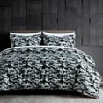 thumbnail image 1 of Chezmoi Collection Soft Microfiber Printed Military Camo Bedding Set, 3-Piece Black Gray Camouflage Comforter Set, Full Size, 1 of 9