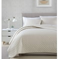 thumbnail image 1 of Chezmoi Collection Thea 3-Piece Oversized Bedspread Set, Geometric Quatrefoil Pattern Quilted Coverlet Set, 1 of 4