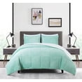 thumbnail image 1 of Chezmoi Collection Ultra-Soft Micromink Sherpa King Size Comforter Set with 2 Pillow Shams, Reversible Plush Bedding Comforter 3-Piece, Aqua, 1 of 9