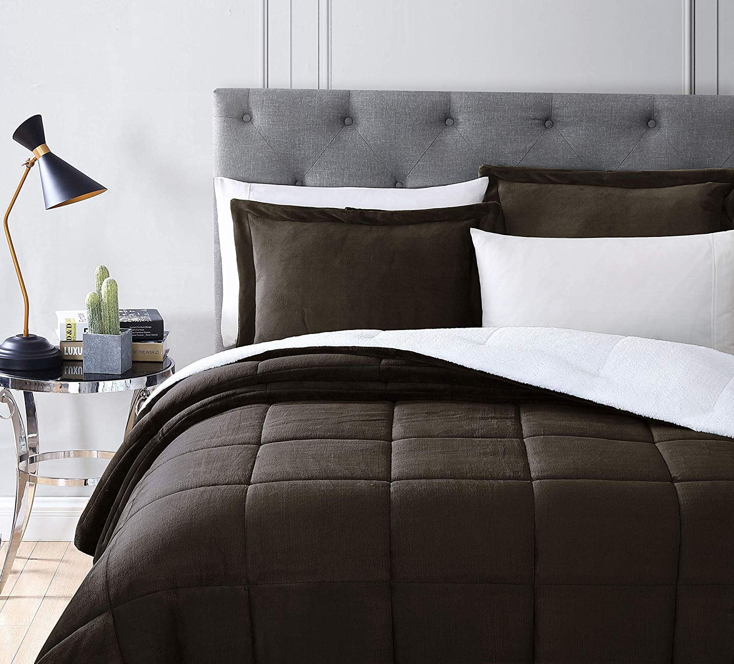 Sherpa top pillow shams