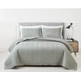 thumbnail image 1 of Chezmoi Collection Weaver Gray Bedspread Coverlet Set Crinkle Textured Zig Zag Bedding Cover Quilt Set 3-Piece King, 1 of 6
