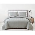 thumbnail image 1 of Chezmoi Collection Weaver Gray Bedspread Coverlet Set Crinkle Textured Zig Zag Bedding Cover Quilt Set 3-Piece Queen, 1 of 6