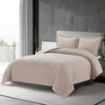 thumbnail image 1 of Chezmoi Collection Wilmer Waffle Weave Comforter Bedding Set, Twin, Ivory Cream, 2-Piece, 1 of 10