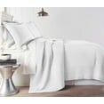 thumbnail image 1 of Chezmoi Collection Yuma 3-Piece 100% Cotton Quilt Set King Size, White, Modern Geometric Rectangle Stitched Quilt Washed Cotton Bedspread Set for All Season, 1 of 6