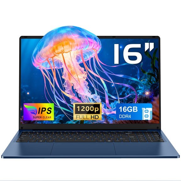 Chheart 16 Inch Gaming Laptop,Laptop Computer Windows 11 Pro,16GB,1TB SSD,Intel 12th Gen N150(up to 3.6GHz),Backlit Keyboard,FHD Dark Blue