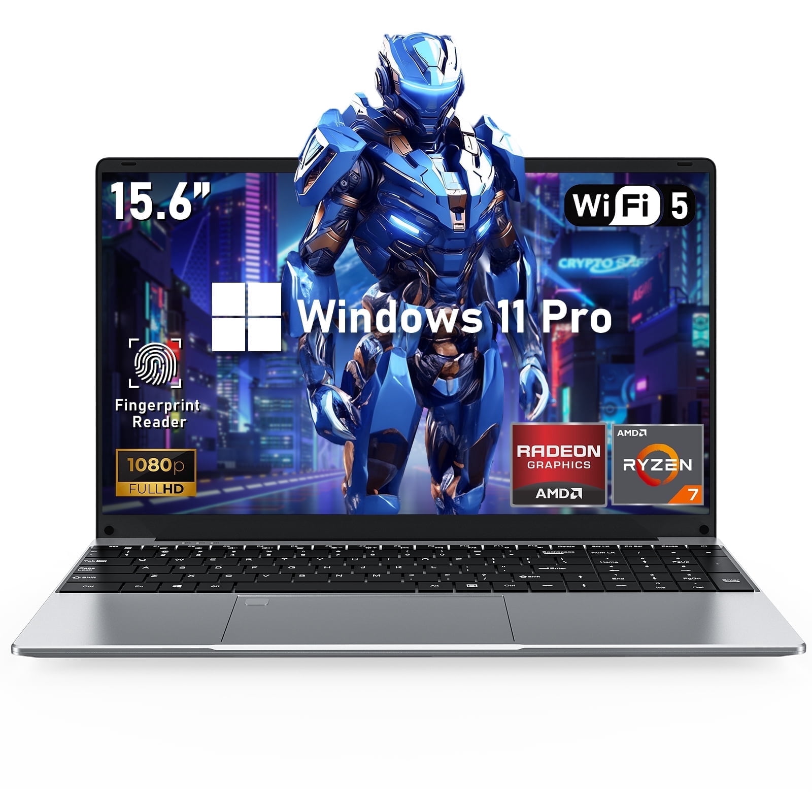 Chheart 2025 Gaming 15.6" FHD Gaming Laptop, AMD Ryzen 7 5700U, 16GB,1TB SSD,8C/16T Processor,WiFi 5,BT5.0,Backlit Keyboard