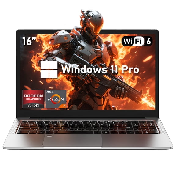 Chheart Gaming Laptop AMD Ryzen 7 5825U 16 inch Laptop Computer,16GB,DDR4 Sodimm,1T Ssd,Fhd,Windows 11 Pro,Wifi 6,Backlit Keyboard