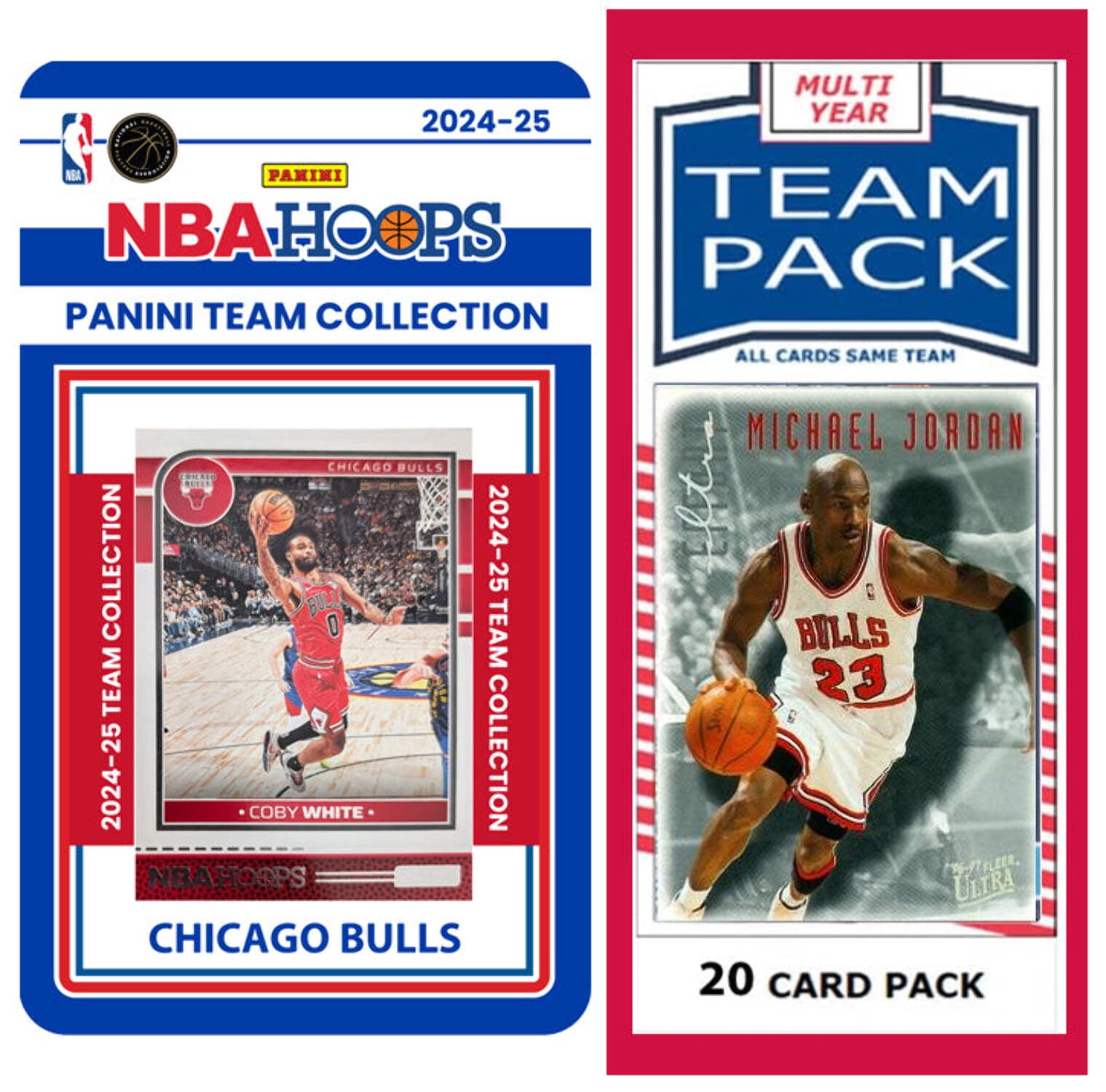 Chi Bulls 20 Cards Michael Jordan 2024-25 HOOPS Team Set Zach