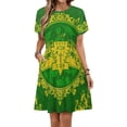 thumbnail image 1 of Chi Eta Phi Sorority Pattern Dress Summer Street Style Dresses Female Short Sleeve Printed Sundress, 1 of 7