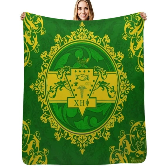 Chi Eta Phi Sorority Pattern Soft Warm Blanket Throw Blanket Flannel Bedspread Couch Chair Cute Sofa Bed Cover