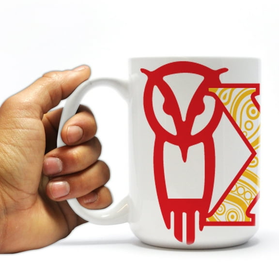 Chi Omega 15oz Coffee Mug Paisley Print Greek Letters