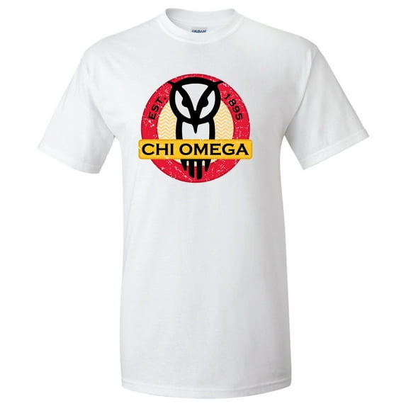 Chi Omega - Circle Design - Standard T-Shirt – White