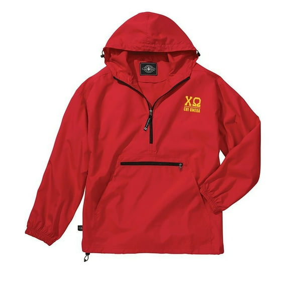 Chi Omega Pack-N-Go Pullover Small Red