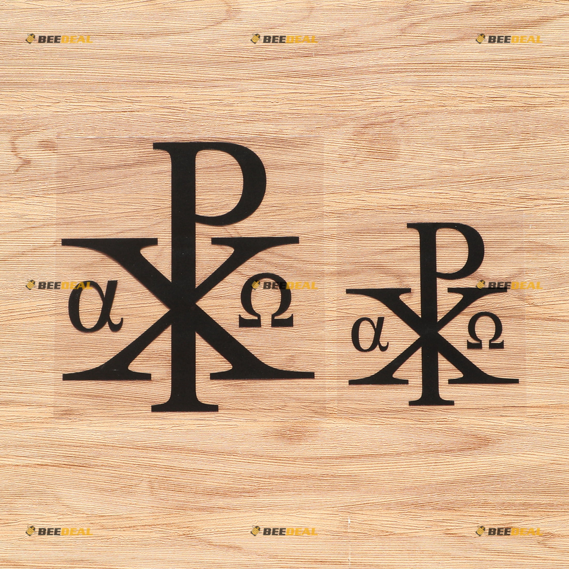 Chi Rho Christogram Jesus Christ Alpha Omega Vinyl Decal Sticker - 2 ...
