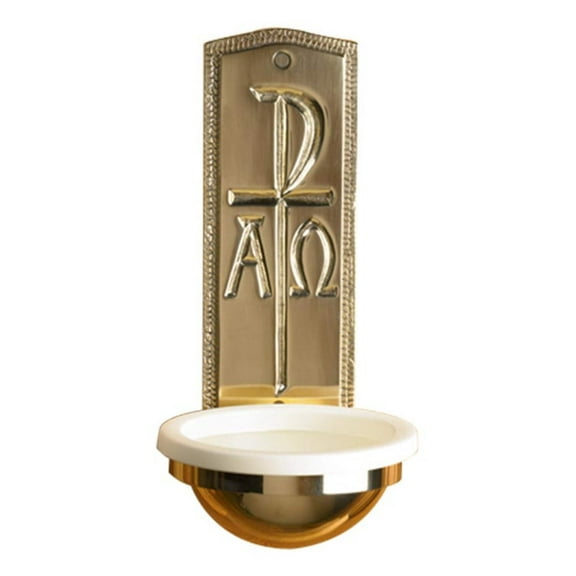 Chi Rho Holy Water Font