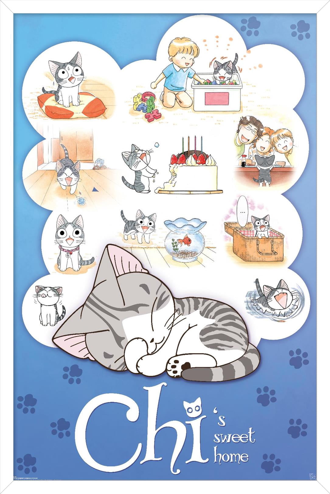 Chi's Sweet Home Wall Poster, 14.725" x 22.375" Framed