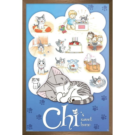 Chi's Sweet Home Wall Poster, 14.725" x 22.375" Framed