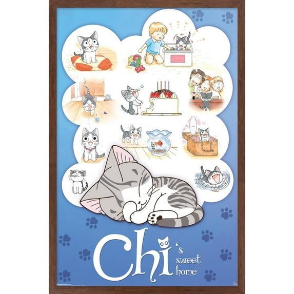 Chi's Sweet Home Wall Poster, 22.375" x 34" Framed