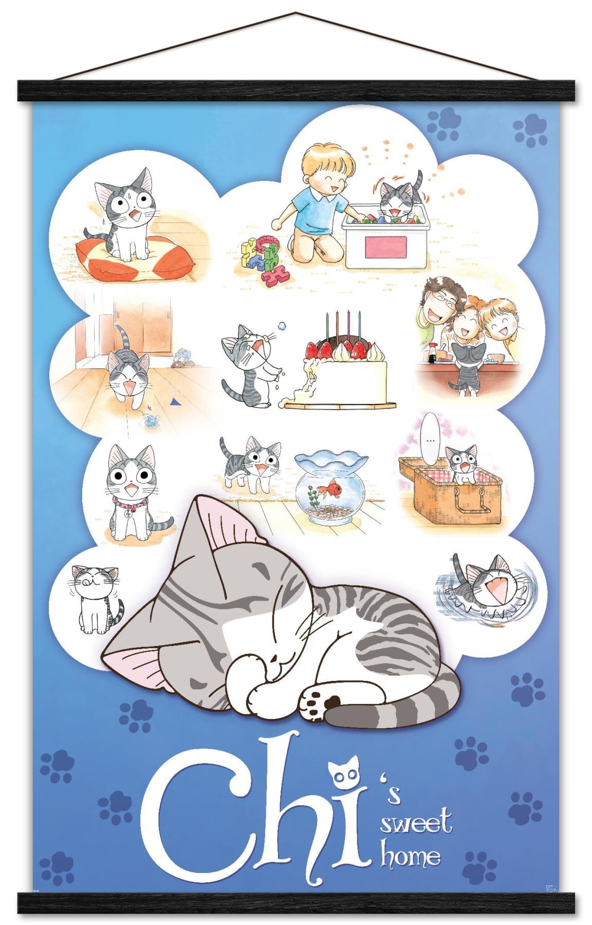 Chi's Sweet Home Wall Poster with Magnetic Frame, 22.375" x 34"