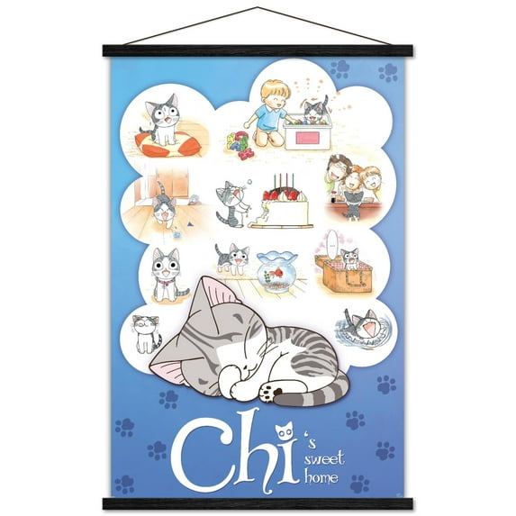 Chi's Sweet Home Wall Poster with Magnetic Frame, 22.375" x 34"