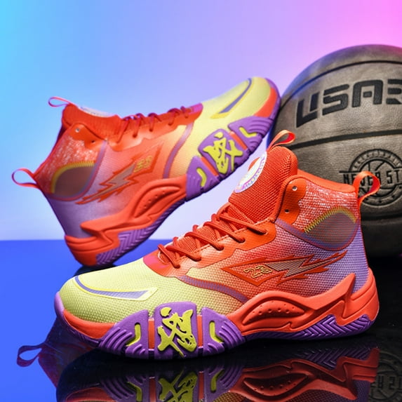 ChiVerve Boys Basketball Shoes Breathable Indoor Athletic Shoes Youth Outdoor Fashion Sneakers