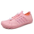 thumbnail image 1 of ChiVerve Hiking Barefoot Shoes for Women Men Breathable & Non-Slip Athletic Footwear Wide Toe Water Shoes, Designed for Walking & Running & Swimming | Pink, 11 Men, 1 of 7