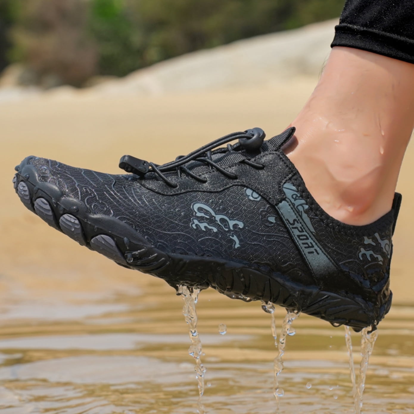 ChiVerve Hiking Barefoot Shoes for Women Men Breathable & Non-Slip Athletic Footwear Wide Toe Water Shoes,Designed for Walking,Running&Swimming