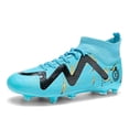 thumbnail image 1 of ChiVerve Men's High Top Soccer Shoes AG Long Spikes Adult Football Shoes Lightweight Professional Athletic Training, 1 of 6