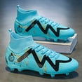 thumbnail image 1 of ChiVerve Men's High Top Soccer Shoes AG Long Spikes Adult Football Shoes Lightweight Professional Athletic Training, 1 of 6