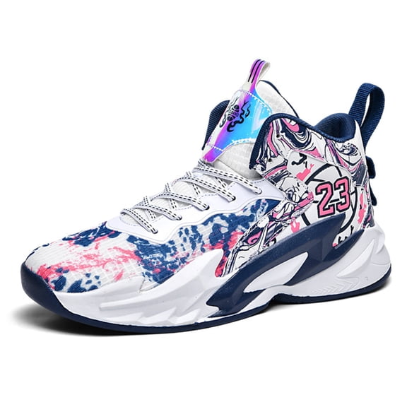 ChiVerve Mens  Basketball Shoes Breathable Indoor Athletic Shoes Youth Outdoor Fashion Sneakers Comfortable Basketball Shoes for Boys Girls