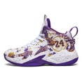 thumbnail image 1 of ChiVerve Youth Basketball Shoes - Breathable Athletic Sneakers for Boys Girls Teens | White Purple, 3 Kid, 1 of 6