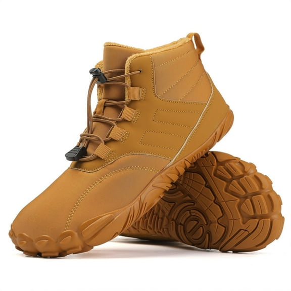 ChiVerve Non-slip & waterproof winter barefoot shoes Walking,Winter Hike Barefoot Boots, Hiking Boots For Women Men (Unisex)