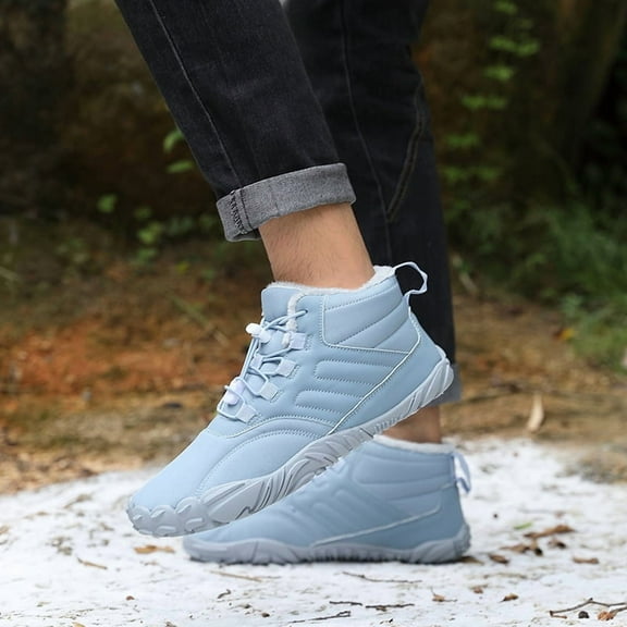 ChiVerve Non-slip & waterproof winter barefoot shoes Walking,Winter Hike Barefoot Boots, Hiking Boots For Women Men (Unisex)