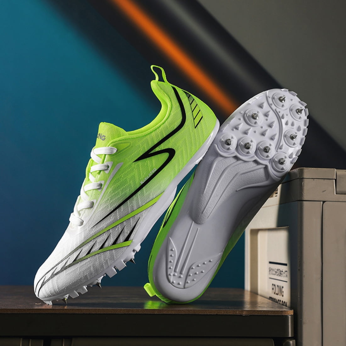 ChiVerve  Track and Field Shoes Men Women Kids Spikes Sneakers Full-Length Carbon Plate Track Race Jumping Sneakers Girls Professional Running Tarck Spikes Shoes Boys