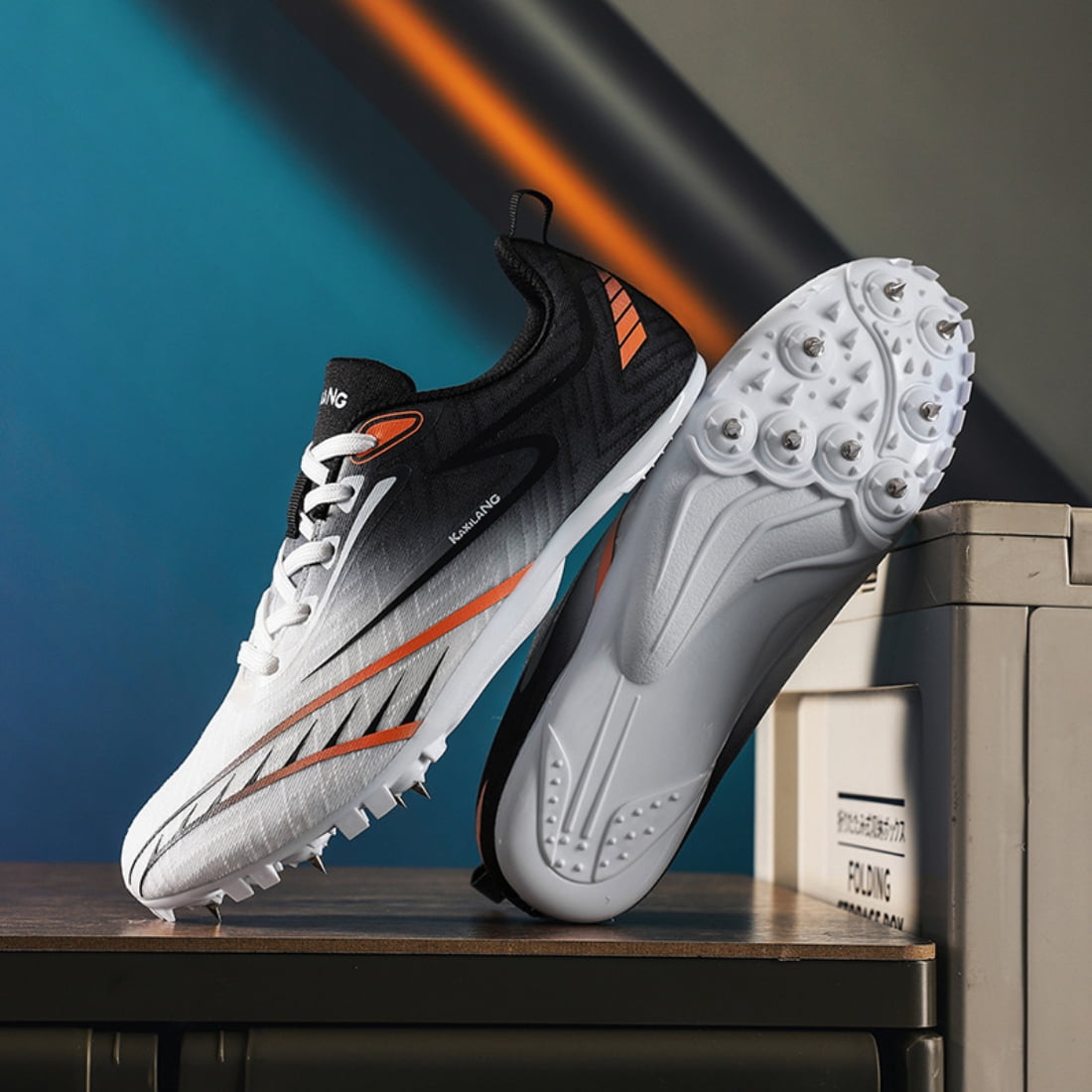 ChiVerve  Track and Field Shoes Men Women Kids Spikes Sneakers Full-Length Carbon Plate Track Race Jumping Sneakers Girls Professional Running Tarck Spikes Shoes Boys
