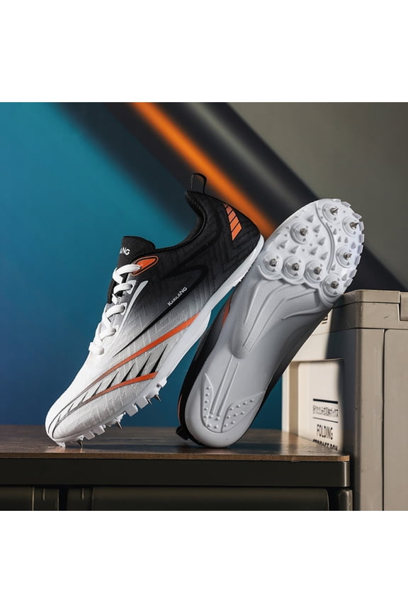 Track and Field Shoes Men Women Kids Spikes Sneakers Full-Length Carbon Plate Track Race Jumping Sneakers Girls Professional Running Tarck Spikes Shoes Boys