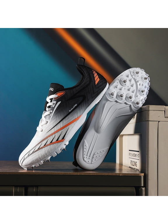 Track and Field Shoes Men Women Kids Spikes Sneakers Full-Length Carbon Plate Track Race Jumping Sneakers Girls Professional Running Tarck Spikes Shoes Boys