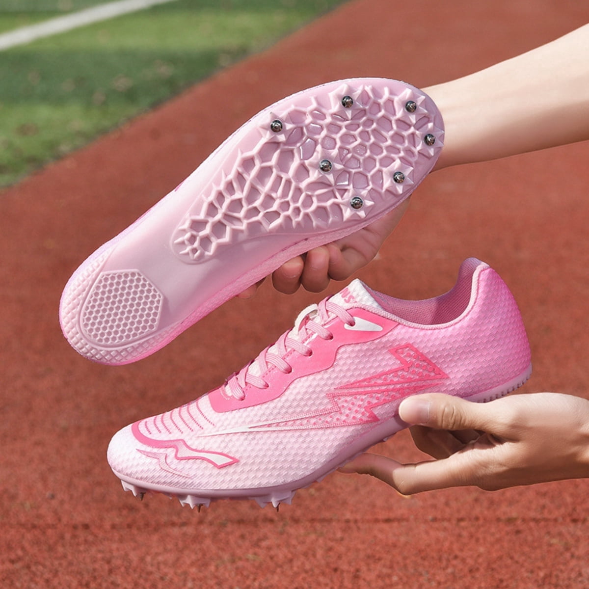 ChiVerve Track and Field Shoes for Men Women 7 Spikes Boys and Girls Kids Running Racing Shoes