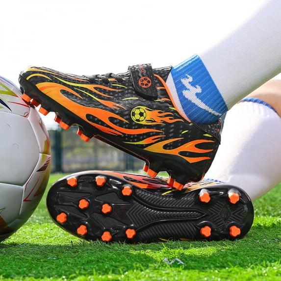 ChiVerve Unisex-Child Baseball Cleats Kids Softball Shoes Soccer Shoes for Boys Girls Rubber Molded Little Children Big Youth Sneakers Easy to Wear Sports Footwear