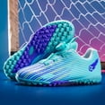 thumbnail image 1 of ChiVerve Unisex-Child Baseball Cleats Kids Softball Shoes Soccer Shoes for Boys Girls Rubber Molded Little Children Big Youth Sneakers Easy to Wear Sports Footwear, 1 of 6